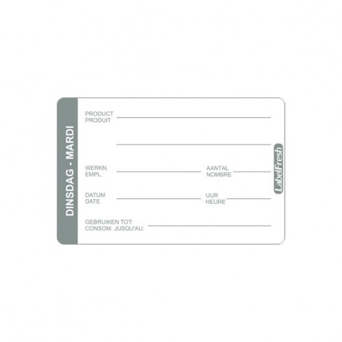  LBF2MA 500 Etiquettes LABELFRESH PRO - Mardi 70x45mm 