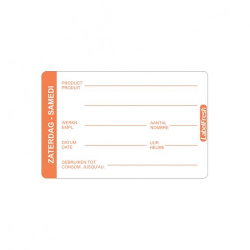  LBF2SA 500 Etiquettes LABELFRESH PRO - Samedi 70x45mm 