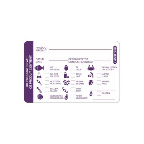  LBF4 500 Etiquettes LABELFRESH allergènes 70x45mm 