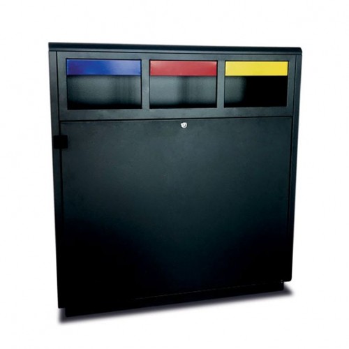  MD107 Verona Noir 3x40L 101,8x32,6xh.109,4cm 