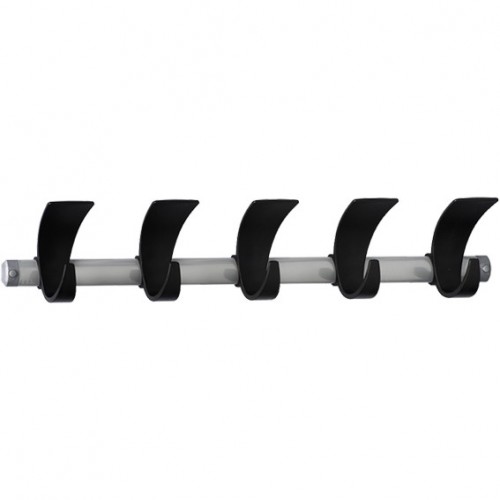  MD69D Barres murales - 5 crochets L.740xH.150mm 