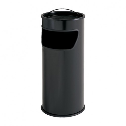  MD94B Combiné cendrier / poubelle MAXI Noir 25L Ø320x h.750mm 