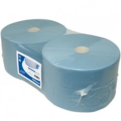 MGT7 Bobines d'essuyage 1 pli Bleu l.20cm x L.800m