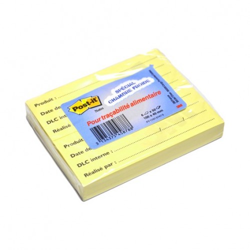  SC14 6x50 Post-it de traçabilité 100x40mm 
