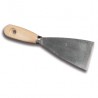 T219 Grattoir métallique manche en bois 6cm