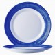 A290B Assiettes plates Bleu Ø190mm