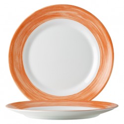 A290O Assiettes plates Orange Ø190mm