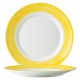 A293J Assiettes plates Jaune Ø230mm