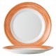 A293O Assiettes plates Orange Ø230mm