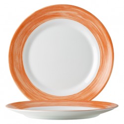 A293O Assiettes plates Orange Ø230mm
