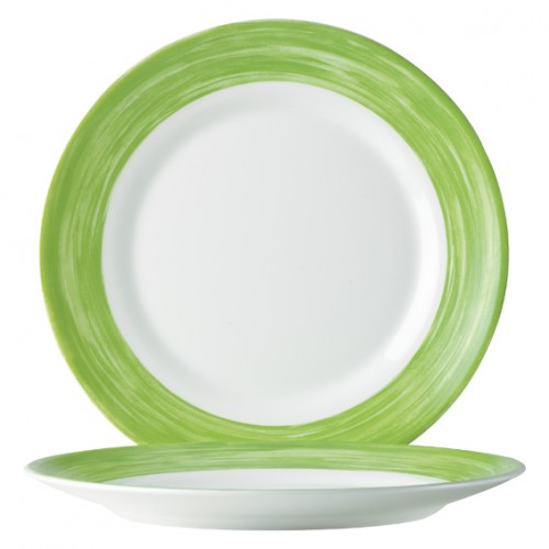  A293V Assiettes plates Vert Ø230mm 