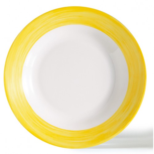  A296J Assiettes creuses Jaune Ø230mm 