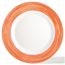 A296O Assiettes creuses Orange Ø230mm