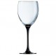 A307 Verres domino Pied noir 350ml Ø84x h.206mm