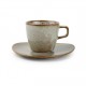 AT1066 Tasse et sous-tasse Beige 19cl Ø155x h.140mm