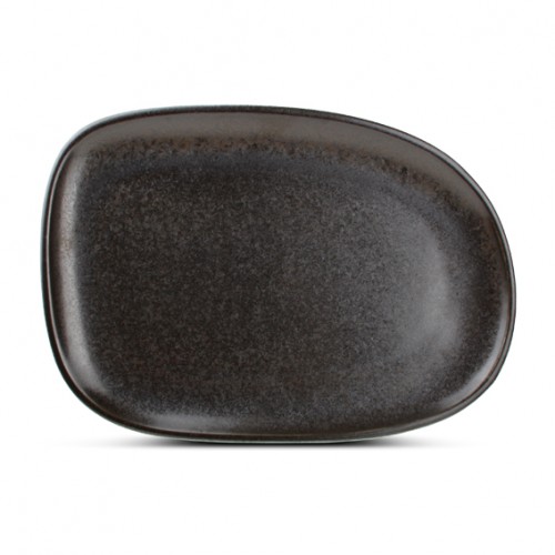  AT1146 Assiette plate rectangulaire Noir 330x230mm 