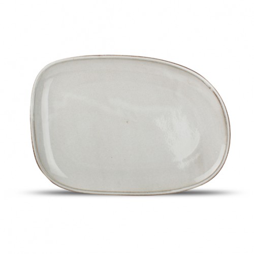  AT1160 Assiette plate rectangulaire Gris 330x230mm 