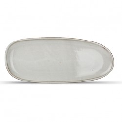 AT1161 Assiette plate rectangulaire Gris 340x145mm