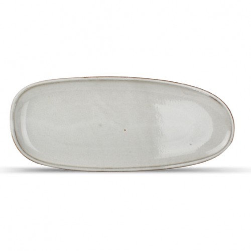  AT1161 Assiette plate rectangulaire Gris 340x145mm 