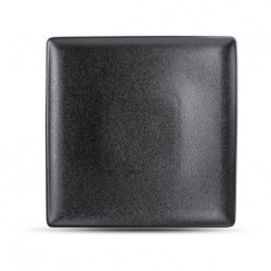 AT1177 12 Assiette carrée Noir 260x260mm