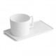 AT1268 Tasses et sous-tasses Blanc 22cl 100x180mm