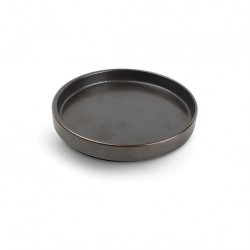 AT1269 Assiettes plates Noir Ø145xH.20mm