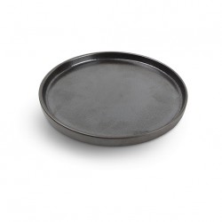 AT1271 Assiettes plates Noir Ø240xH.20mm
