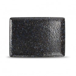 AT1304 Assiette rectangulaire Bleu/noir 280x200mm