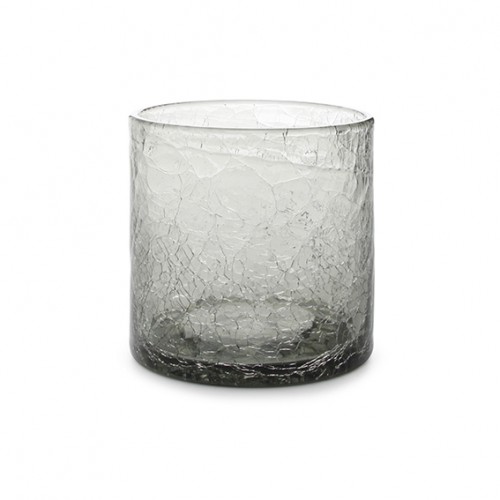  AT1468C Verres Crackle Gris 22cl Ø80xh.80mm 
