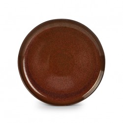 AT1502 Assiettes plates Brun Ø110mm