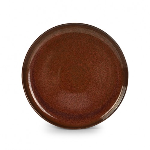  AT1502 Assiettes plates Brun Ø110mm 