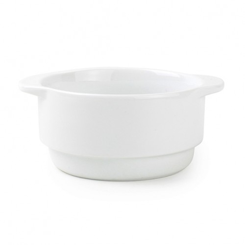 AT33 Bol empilable avec oreilles Blanc 250ml Ø125x h.54mm 