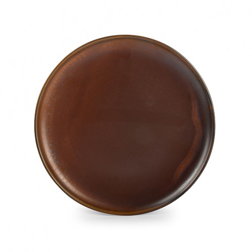  AT604049 Assiettes plates Brun Ø240mm 