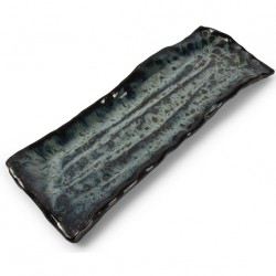 AT606806 Plats rectangulaire Bleu/noir 320x90mm