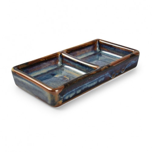  AT642011 Salière/Poivrier - Plateau Bleu 120x60mm 