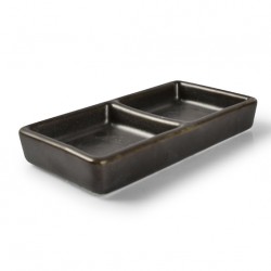 AT642211 Salière/Poivrier - Plateau Noir 120x60mm