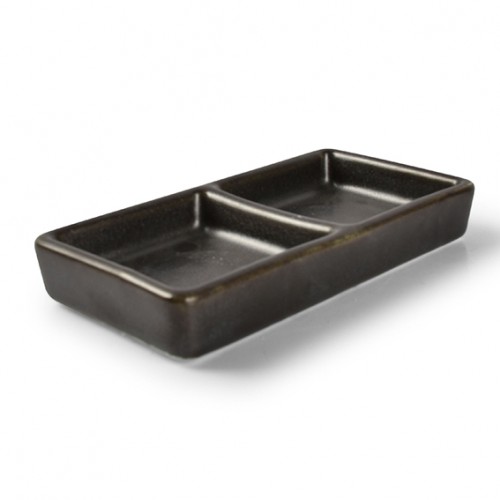  AT642211 Salière/Poivrier - Plateau Noir 120x60mm 