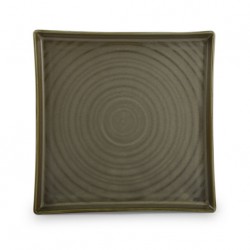 AT642637 Assiette carrée GREEN LINE Vert 205x205mm