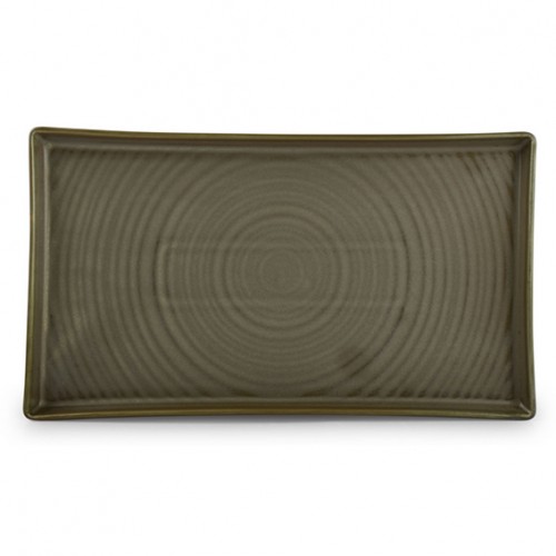  AT642638 Assiette rectangulaire GREEN LINE Vert 300x170mm 