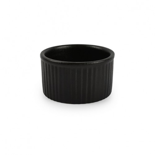  AT702368 6 Ramequins ARDO Noir Ø80x h.50mm 