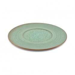 AT785390 Assiettes plates Beige/vert Ø270mm
