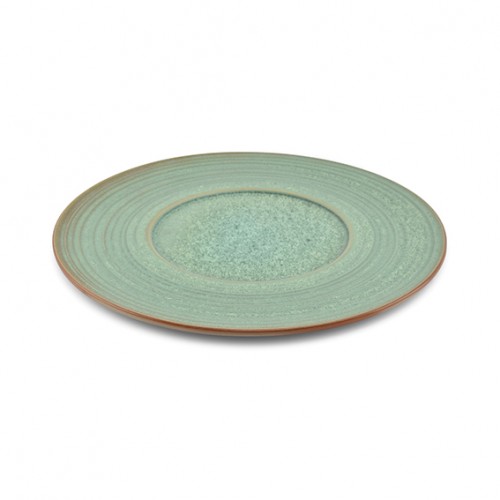  AT785390 Assiettes plates Beige/vert Ø270mm 