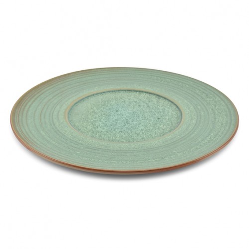  AT785391 Assiettes plates Beige/vert Ø300mm 
