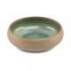 AT785394 Assiettes creuses Beige/vert Ø165xh.60mm