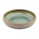 AT785395 Assiettes creuses Beige/vert Ø200xh.50mm