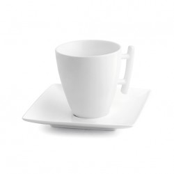 AT868 Tasse et sous-tasse Blanc 80ml