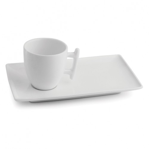  AT876 Tasse et soucoupe Blanc 200ml 200x120mm 