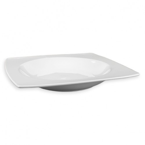  AT880 Assiette à pâtes porcelaine SQUITO Blanc 270x270mm 