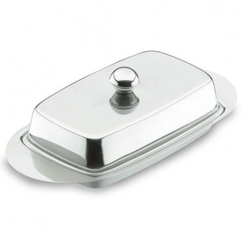  AT98 Beurrier inox avec couvercle 115x225x h.65mm 