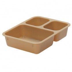 CBR26 Plateau 3 compartiments Beige 221x160x h.48mm